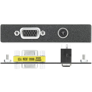 Интерфейс EXTRON AAP. Адаптер 1-местный HD15 (F/F) + 3.5мм аудио / пайка, белый, 70-101-23