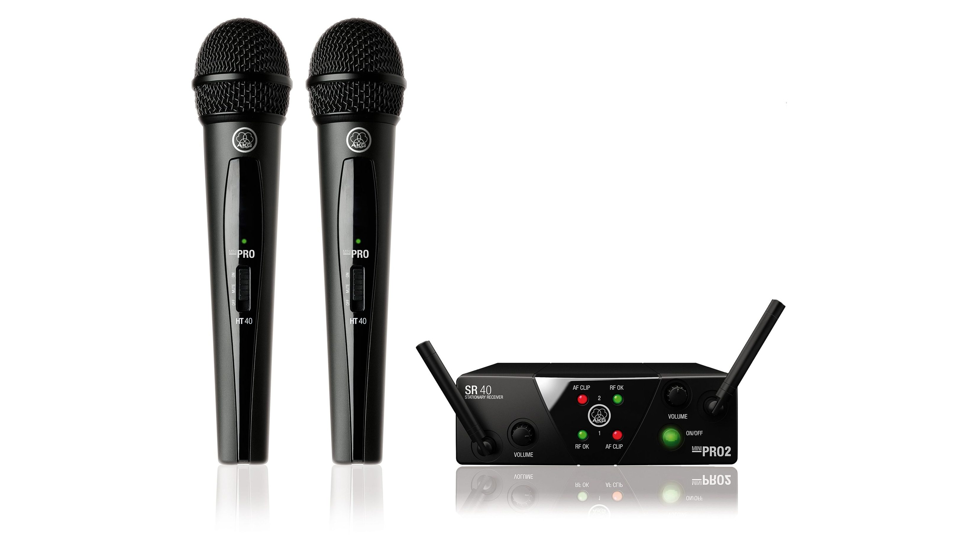 Система радиомикрофонная 660-865 МГц AKG WMS40 Mini Dual Vocal Set