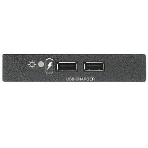 Интерфейс EXTRON AAP. Панель питания с двумя разъемами USB 2xUSB A, 1-местная, черная,200 AAP, 60-1346-02