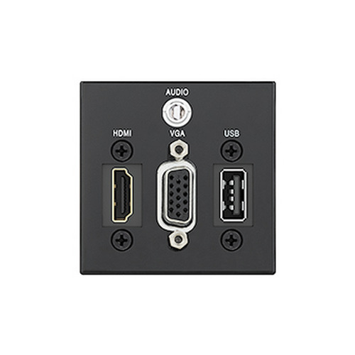Панель Flex55 для HDMI, VGA, аудио и USB EXTRON Flex55 SuperPlate 100, цвет чёрный, 70-1143-02