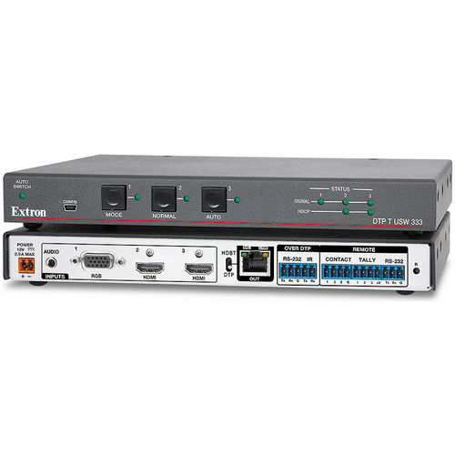 Коммутатор HDMI x2/VGA/Audio/RS-232/IR с DTP EXTRON DTP T USW 333, 60-1551-52
