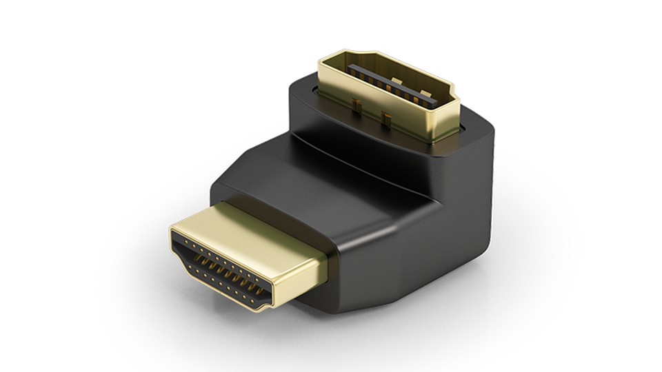 Адаптер HDMI (розетка - вилка) угловой WYRESTORM EXP-HDMI-RTA