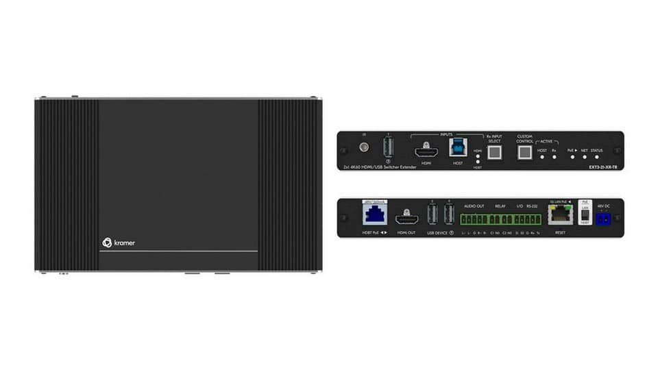 Приемопередатчик по витой паре HDMI, RS-232, ИК, USB, Ethernet KRAMER EXT3-21-XR-TR