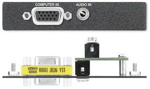 Интерфейс EXTRON AAP. Адаптер 1-местный HD15 (F/F) + 3,5мм аудио (F/F), черный, 70-161-11