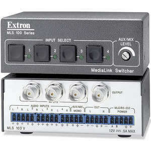 Изображения EXTRON 3х1 CV и 4х1 стерео аудио MLS103 V, 60-497-02
