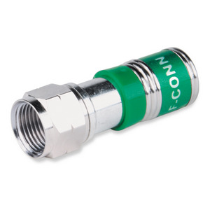 Изображения EXTRON F-type Male RG6 Compression Connectors - Nickel/50 (50 шт), 100-208-01