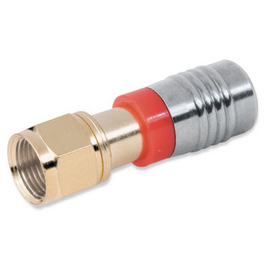 Изображения EXTRON F-type Male RG59 Compression Connectors - Gold/50 (50 шт), 100-209-02