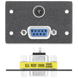 Изображения D9 (F/F) + 3.5мм аудио / пайка, черный, 70-434-11