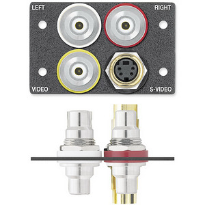 Изображения S-Video (F/F) + RCA (F)/BNC (F) + 2RCA (F/F), черный-надпись, 70-553-12