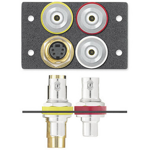 Изображения S-Video (F/F) + 3RCA (F)/3BNC (F), черный, 70-445-12