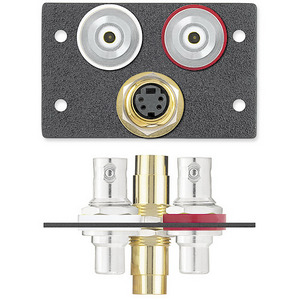 Изображения S-Video (F/F) + 2RCA (F) - 2BNC (F), черный, 70-443-12