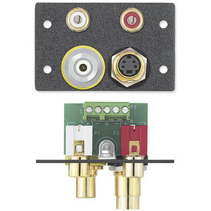 Изображения 2RCA (F)/винт + RCA (F/F) + S-Video (F/F), черный, EXTRON, IN9461D, 70-299-14