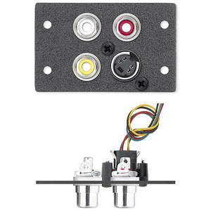 Изображения 3RCA (F) -под пайку + S-Video(F) -луженый провод,черный,EXTRON,IN9372D,70-299-11