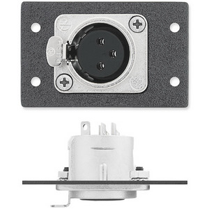Изображения XLR 3-pin (F/под пайку), RAL9010, IN9365D, 70-296-51