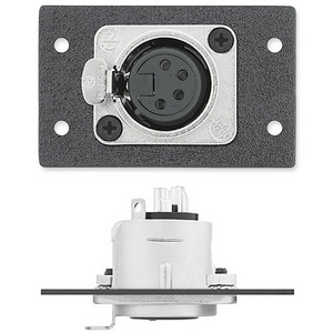 Изображения XLR 4-pin (F/под пайку), RAL9010, IN9364D, 70-305-51