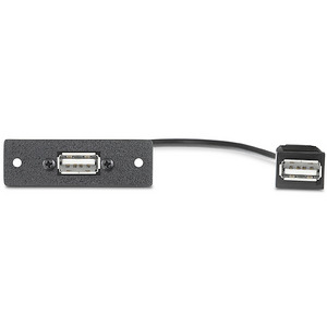 Изображения USB A (F) - 10"кабель - USB A (F), черный, 70-455-12