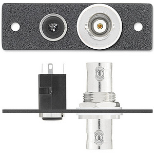 Изображения BNC (F/F) + 3.5мм аудио под пайку, черный, IN9386, 70-301-11