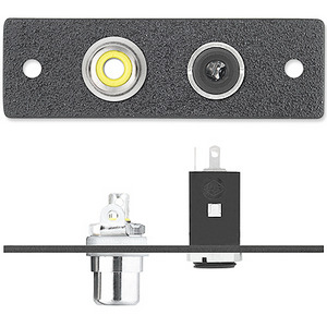 Изображения RCA (F) / под пайку + 3.5мм аудио / под пайку, белый, IN9388, 70-303-21