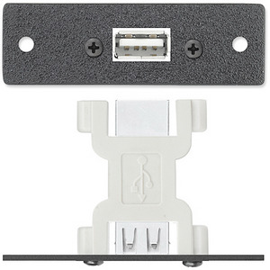 Изображения USB A (F) / USB B (F), черный, 70-383-11