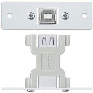 Изображения USB B (F) / USB A (F), белый, 70-459-21