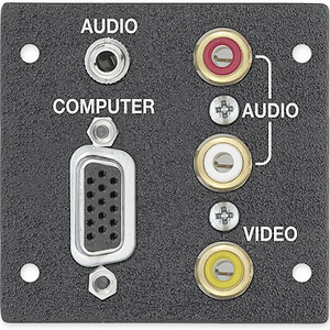 Изображения HD15 (F) / винт + 3.5мм аудио / винт + 3RCA (F) / винт, RAL9010, 70-794-05