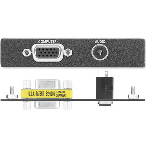 Интерфейс EXTRON AAP. Адаптер 1-местный HD15 (F/F) + 3.5мм аудио / пайка, черный с надписью, 70-101-73