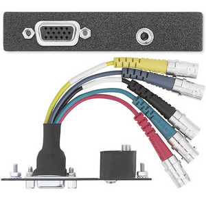 Изображения HD15 (F) - 8"...12"кабель - 5BNC + 3.5мм аудио (F/F), RAL9010, 70-551-51