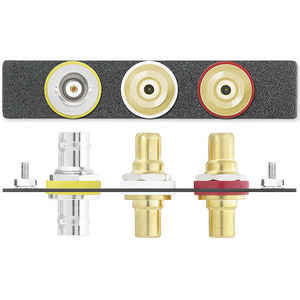 Изображения BNC (F/F) + 2RCA (F/F), RAL9010, 70-108-51