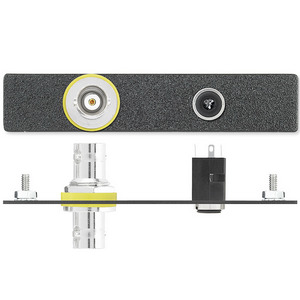 Изображения BNC (F/F) + 3.5мм аудио / пайка, черный, 70-108-12
