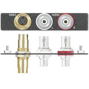 Изображения S-Video (F/F) + 2RCA (F) / 2BNC (F), RAL9010 с грав., 70-107-97