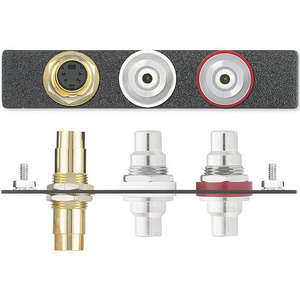 Изображения S-Video (F/F) + 2RCA (F/F), черный, 70-107-13