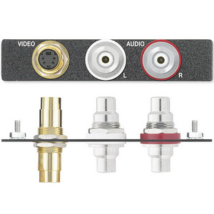 Изображения S-Video (F/F) + 2RCA (F/F), белый с грав., 70-107-83