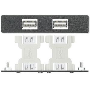 Изображения 2 х USB A (F/F), черный, 70-454-11