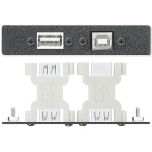 Изображения USB A (F/F) + USB B (F/F), RAL9010, EXTRON, 70-423-51
