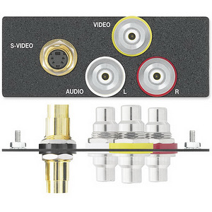 Изображения S-Video (F/F) + 3RCA (F/F), белый с грав., 70-107-82