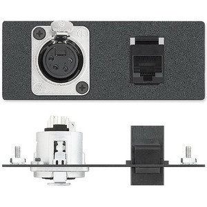 Изображения XLR 4-pin (F) / пайка + RJ-45 (F/F), белый, 70-103-29