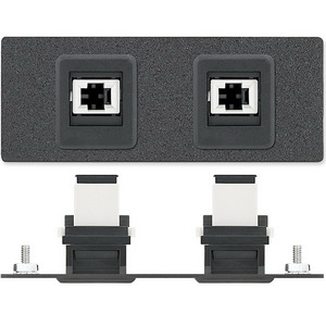 Изображения 2 x Fiber MTRJ (F/F), черный, EXTRON, 70-465-11