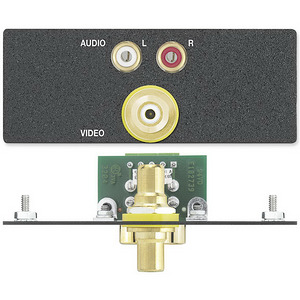 Изображения 2 x RCA (F) / винт + RCA (F/F), черный с грав., 70-401-71