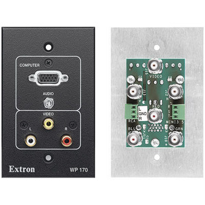 Изображения EXTRON HD15(F)/5BNC+3.5мм аудио+RCA(F)/BNC+2RCA RAL9010 WP170, 60-429-52