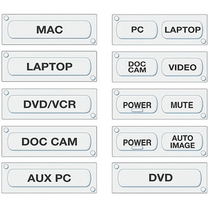 Набор кнопок для контроллеров MediaLink® серии MLC 62 EXTRON на английском яз. MLC 62 Button Kit, 70-728-01