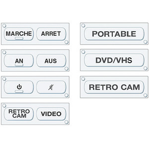 Изображения EXTRON на французском/немецком яз. MLC 62 Button Kit, 70-728-11