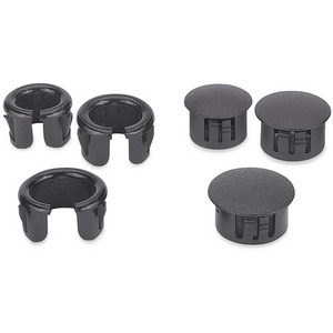 Набор заглушек и втулок для кабельных каналов EXTRON черный Cable Cubby Hole Plug and Grommet Kit, 70-387-01
