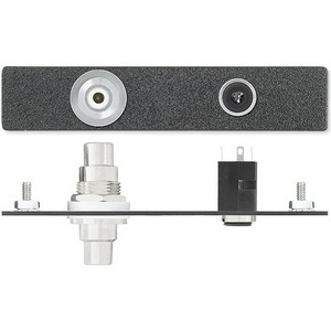 Изображения RCA (F/F) + 3.5мм аудио / пайка, RAL9010, 70-109-51