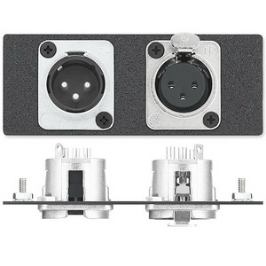 Изображения XLR 3-pin (F) / пайка + XLR 3-pin (M) / пайка, серый, EXTRON, 70-103-08