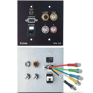 Изображения EXTRON компьютер, SV, CV, стерео аудио, RJ-45, белый WPB 202, 60-783-21