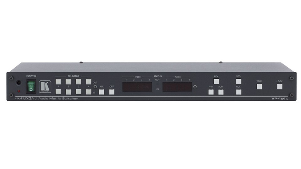 Матричный коммутатор VGA+аудио 4x4 KRAMER VP-4x4xl