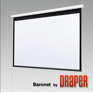 Экран настенный моторизированный 16:9 65" 81 x 144 DRAPER Baronet MW, 12" ebd, 16001972