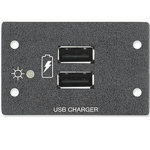 Интерфейс EXTRON MAAP. Адаптер 2-местный USB PowerPlate 200, черный, 60-1355-02