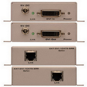 Комплект передачи по витой паре DVI сигнала GEFEN EXT-DVI-1CAT5-SR