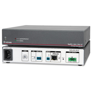 Усилитель трансляционный 1х100 Вт 70 В с Dante EXTRON NetPA 1001-70V AT, 60-1501-01